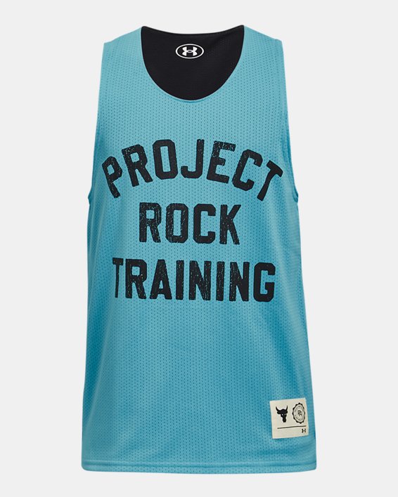 Boys' Project Rock Reversible Mesh Tank in Blue image number 0